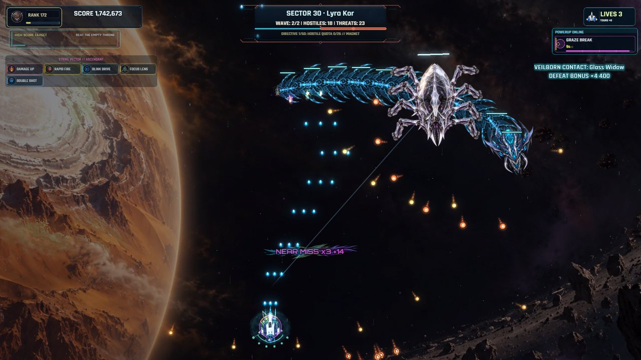 A Veilborn visitor encounter in the middle of a run.